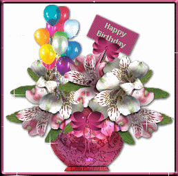 Happy Birthday Wishes - Blinging Flower Vase