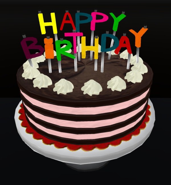 Happy Birthday With Beautiful Birthday Candle And Cake-wb3035
