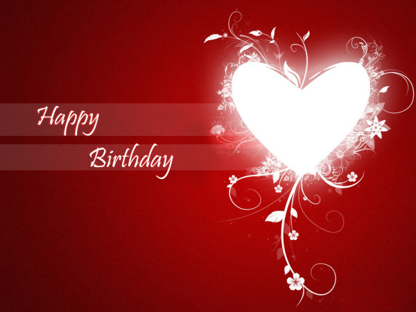 Happy Birthday - Heart Image-wb12