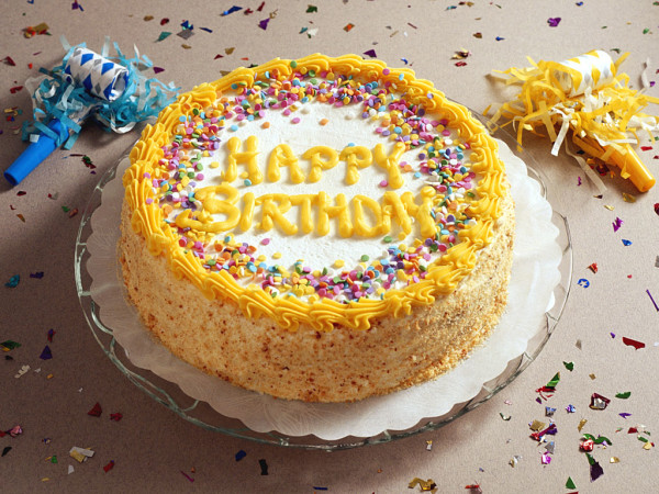  Happy Birthday With Tasty Cake
