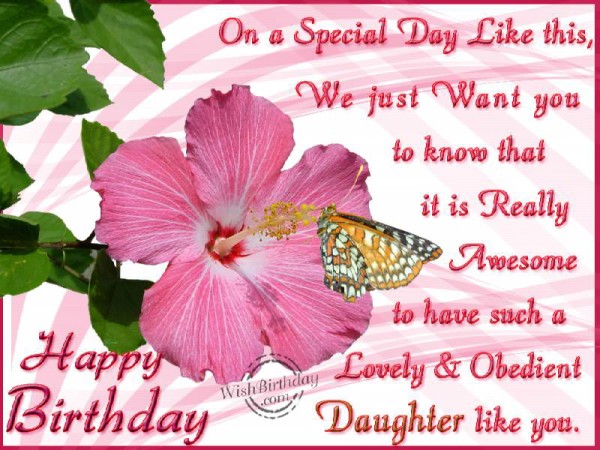 Have A Very Peaceful Birthday To My  Lovely Daughter-wb723