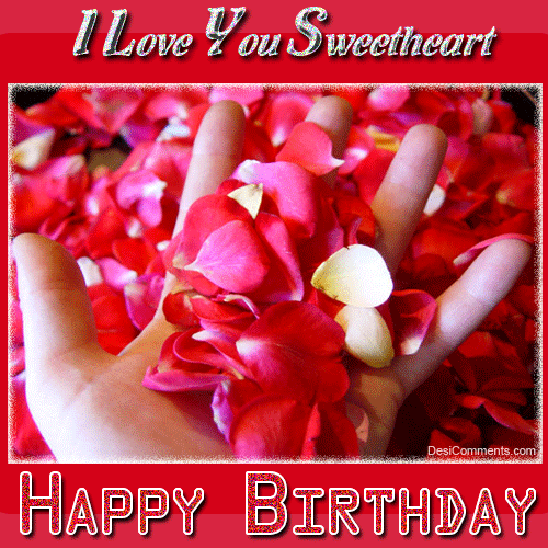 I Love You Sweetheart Happy Birthday-Glitter-wb908