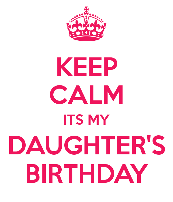 It Is My Daughter's Birthday-wb724