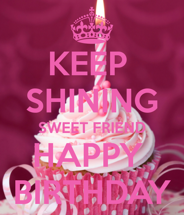 Keep Shining Sweet Friend Happy Birthday-wb01082