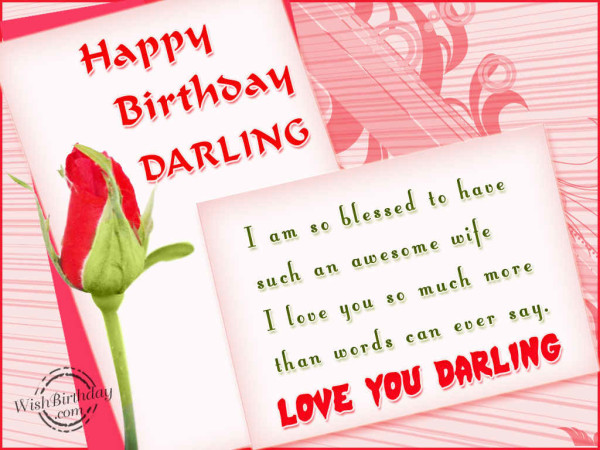 Love You Darling Wife-wb2439