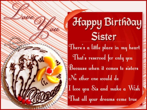 Love You Happy Birthday Sister-wb2742