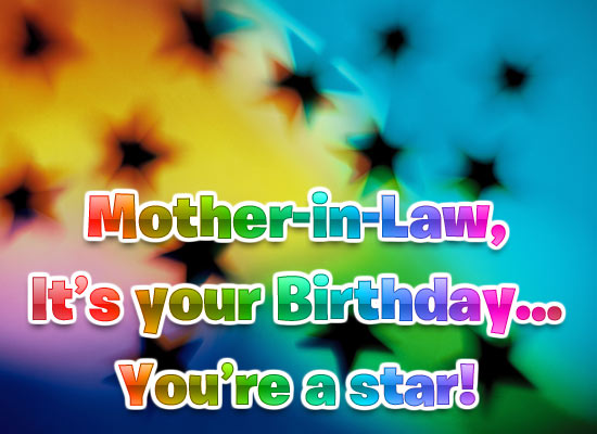 Mother In Law It Is Your Birthday-wb2926