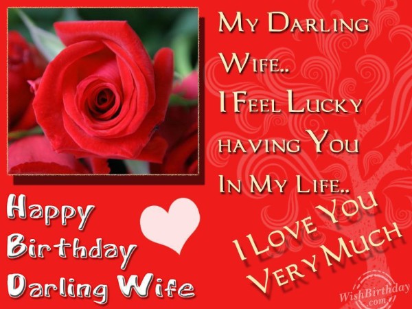 My Darling Wife Happy Birthday-wb2440