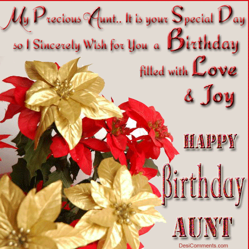 My Precious Aunt It Is Your Special Day -wb526