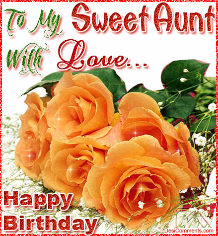 My Sweet Aunt With Love Happy Birthday-wb528