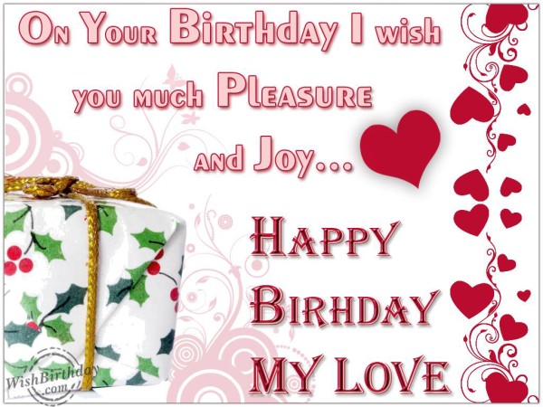 On Your Birthday I Wish You Joy-wb2544