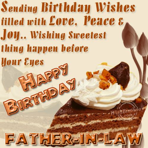 Sending Birthday Wishes Father In Law-wb623