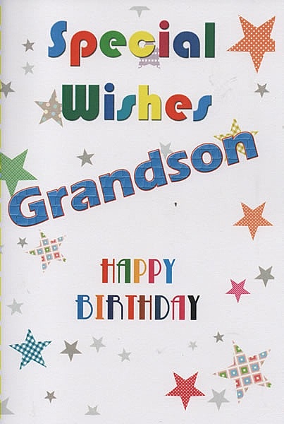 Special Wishes Grandson Happy Birthday-wb2433