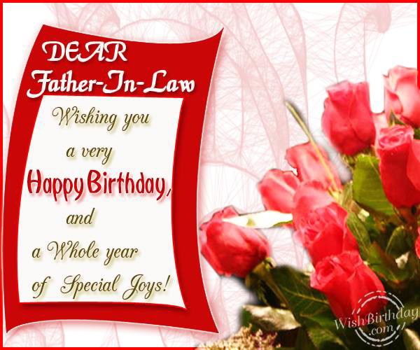 Wish You A Very Happy Birthday Father In Law-wb624