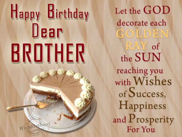 Wishes For Success On Happy Birthday Brother