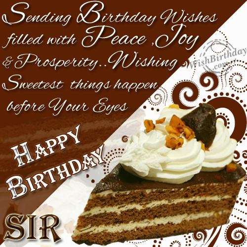 Wishing You A Very Happy Birthday Sir-wb1140