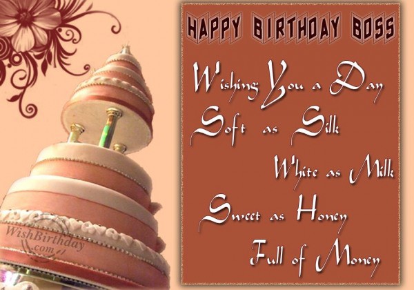 Wishing You Happy Birthday Boss-wb1141