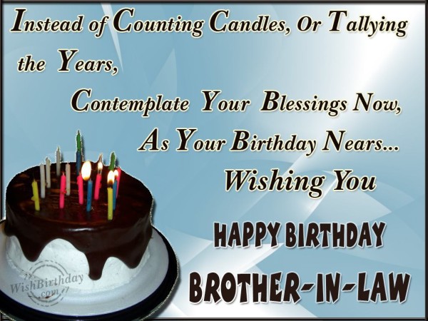 Wishing You Happy Birthday Brother In Law!-wb819
