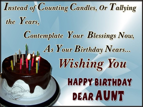 Wishing You Happy Birthday Dear Aunt-wb531