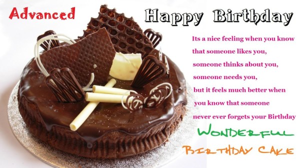 Advance Happy Birthday To You!