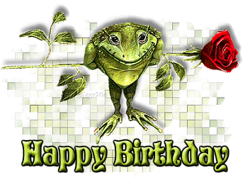 Birthday Wish - Animated  Frog
