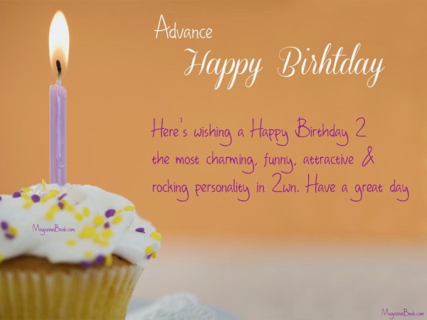Advance Happy Birthday Wish-wb4606