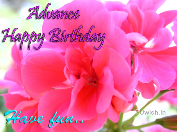 Advance Happy Birthday-wb4607