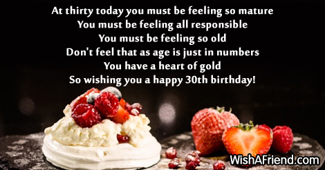 At thirty Today You Must Be Felling So Mature-wb6103
