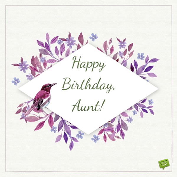 Aunt Happy Birthday-wb65