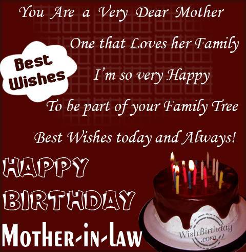 Best Wishes For Mother in Law-wb4101
