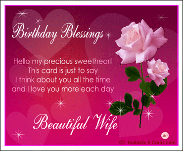 Birthday Blessing To Beautiful Wife-wb4101