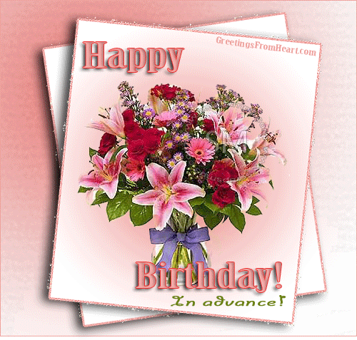 Birthday Greeting In Advance-wb5703