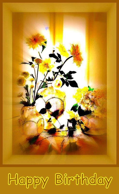 Birthday Image With Flowers-wb55013