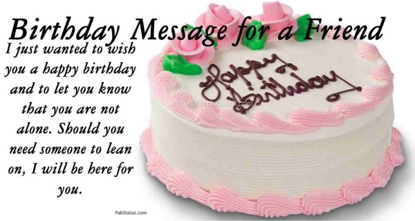 Birthday Message For A Friendwb-8002