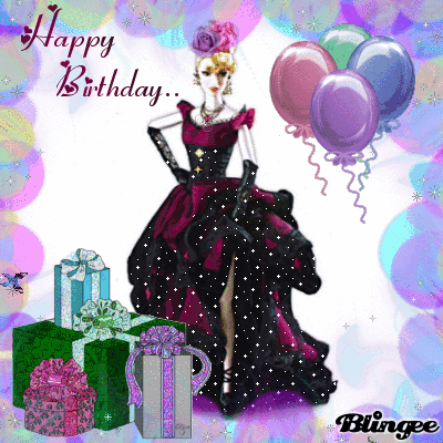 Birthday Wish With Beautiful Doll-wb331