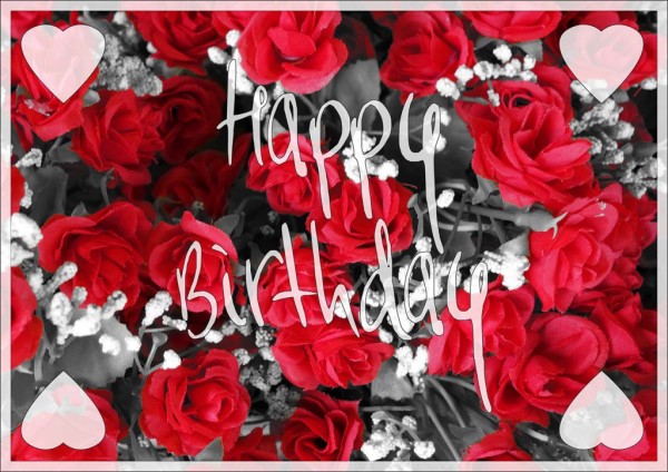 Birthday With Flowers Background !-wb00705
