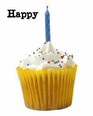 Colorful Cupcake On Birthday-wb45