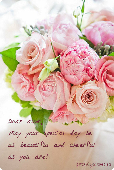 Dear Aunt May Your Special Day Be As Beautiful As You-wb341