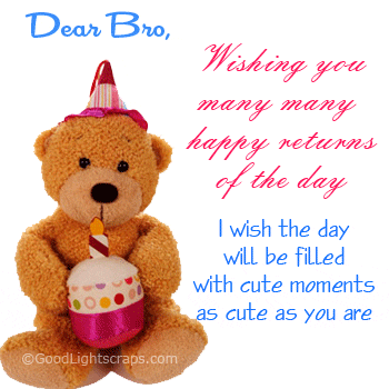 Dear Brother I Wish The Day Will Be Filled With Cute Moments-wb3002