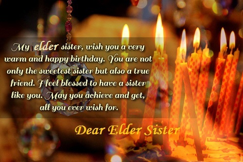 Dear Elder Sister Happy Birthday-wb4101