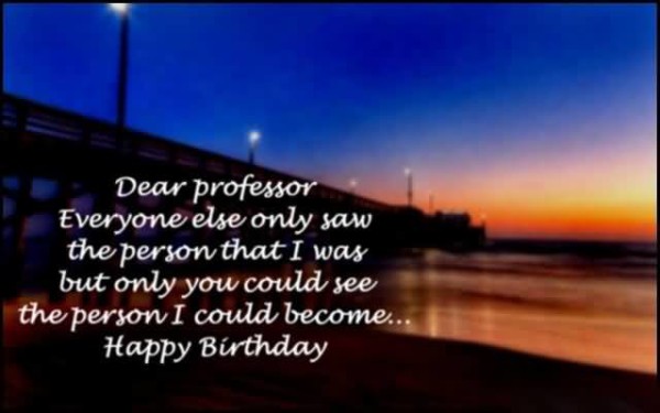 Dear Professor Happy Birthday-wb23