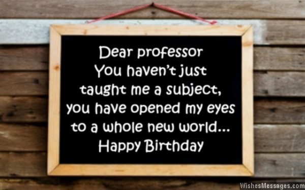 Dear Professor Happy Birthday-wb31