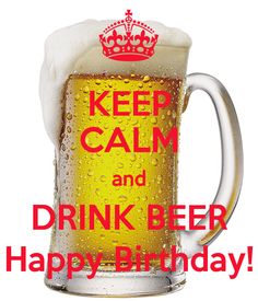Drink Beer Happy Birthday-wb4712