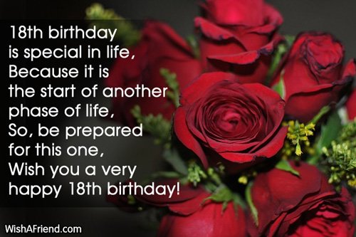 Eighteenth Birthday Is Special In Life-wb3201