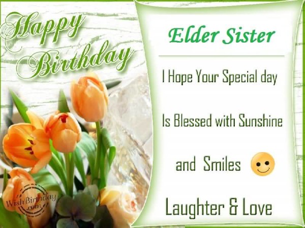 Elder Sister Happy Birthday-wb4103