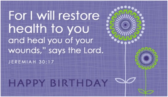For I Will Restore Health To You-wb009012