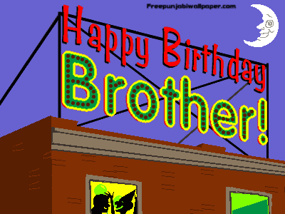 Happy Birthday Brother Animated Image