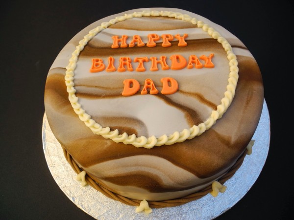 Happy Birthday Dad Lovely Cake-wb21