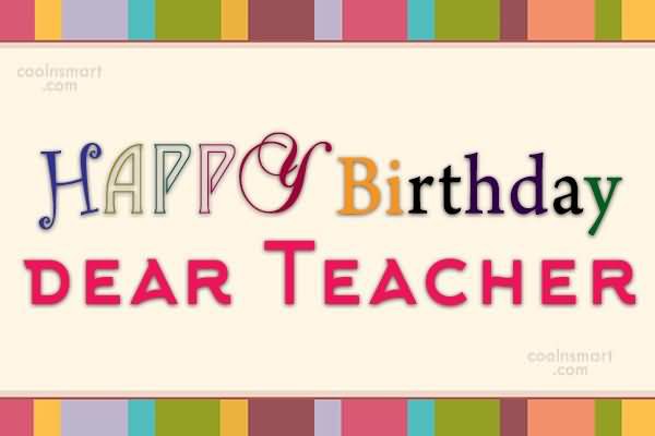 Happy Birthday Dear Teacher-wb803