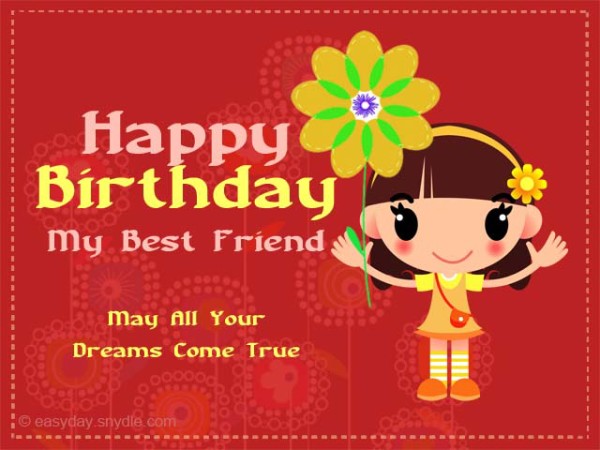 Happy Birthday My Best Friend-wb7803